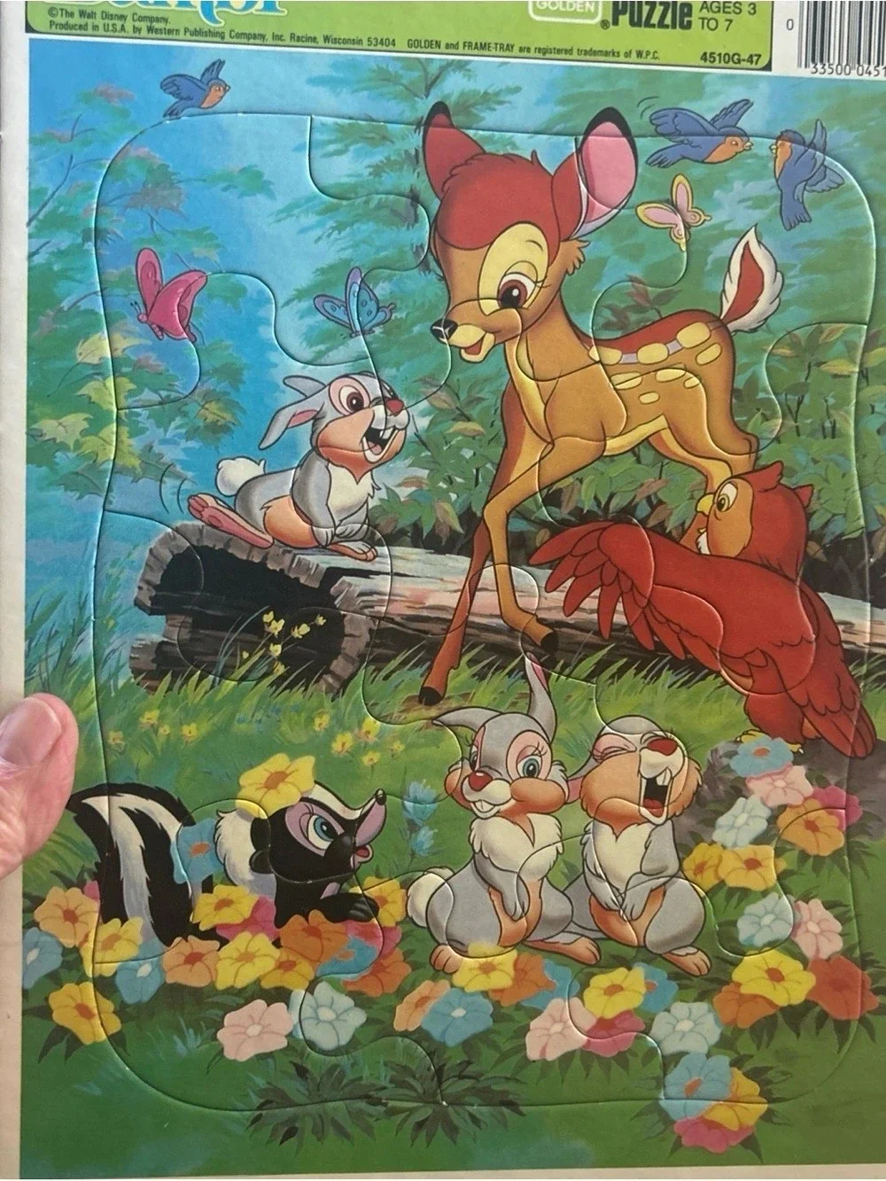 Golden Frame-Tray Puzzle Assortment Vintage Disney Multicolor Lot of 5 Vintage